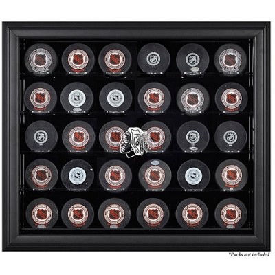 Chicago Blackhawks Fanatics Authentic 30-Puck Black Display Case