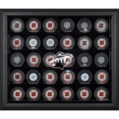 Minnesota Wild Fanatics Authentic 30-Puck Black Display Case