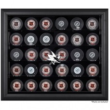 San Jose Sharks Fanatics Authentic 30-Puck Black Display Case San Jose Sharks Fanatics Authentic 30-Puck Black Display Case
