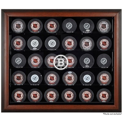 Boston Bruins Fanatics Authentic 30-Puck Brown Display Case