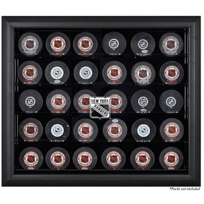 New York Rangers Fanatics Authentic 30-Puck Black Display Case