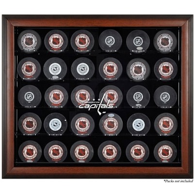 Washington Capitals Fanatics Authentic 30-Puck Brown Display Case
