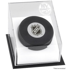 New York Islanders Fanatics Authentic Puck Deluxe Logo Display Case New York Islanders Fanatics Authentic Puck Deluxe Logo Display Case
