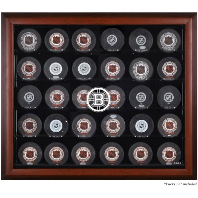 Boston Bruins Fanatics Authentic 30-Puck Mahogany Display Case