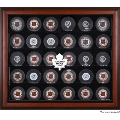 Toronto Maple Leafs (1970-2016) Fanatics Authentic 30-Puck Mahogany Display Case