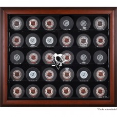 Pittsburgh Penguins Fanatics Authentic 30-Puck Mahogany Display Case