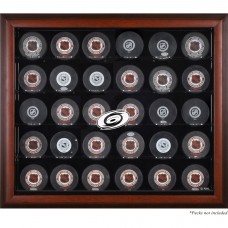 Carolina Hurricanes Fanatics Authentic 30-Puck Mahogany Display Case