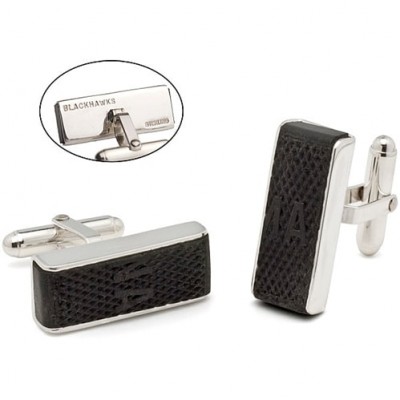 Постер Запонки Chicago Blackhawks Tokens & Icons Game-Used Edge