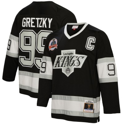 Игровая джерси Los Angeles Kings Wayne Gretzsky 1992 NHL Blue Line Dark Jersey By Mitchell & Ness