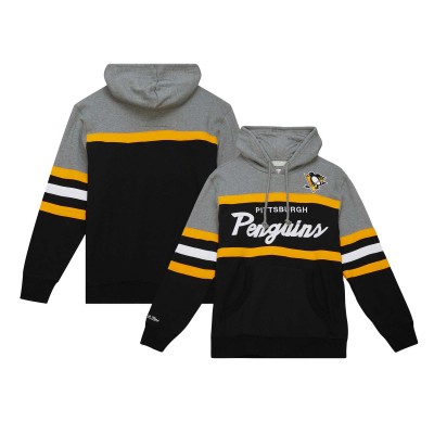 Pittsburgh Penguins NHL Head Coach Hoody By Mitchell & Ness - Mens