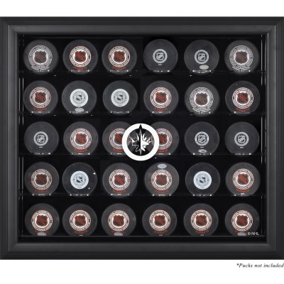 Winnipeg Jets Fanatics Authentic 30-Puck Black Display Case
