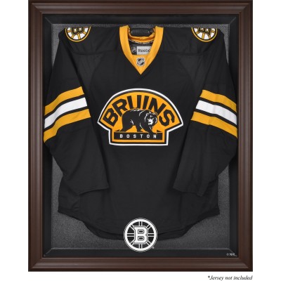 Boston Bruins Fanatics Authentic Brown Framed Logo Jersey Display Case