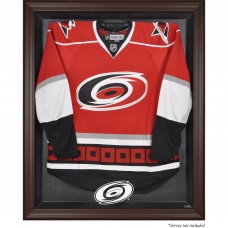 Carolina Hurricanes Fanatics Authentic Brown Framed Logo Jersey Display Case