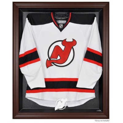 New Jersey Devils Fanatics Authentic Brown Framed Logo Jersey Display Case