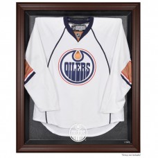 Edmonton Oilers Fanatics Authentic Brown Framed Logo Jersey Display Case