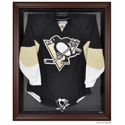 Pittsburgh Penguins Fanatics Authentic Brown Framed Logo Jersey Display Case