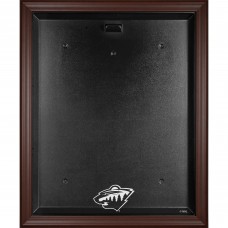 Minnesota Wild Fanatics Authentic Brown Framed Logo Jersey Display Case