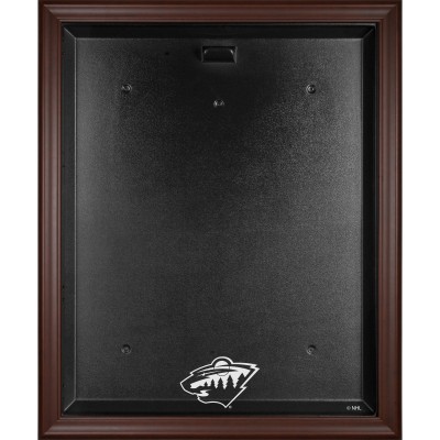 Minnesota Wild Fanatics Authentic Brown Framed Logo Jersey Display Case