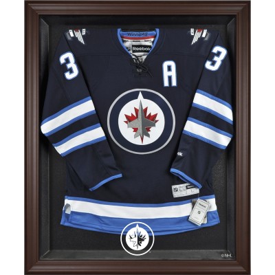 Winnipeg Jets Fanatics Authentic Brown Framed Logo Jersey Display Case