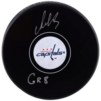 Шайба Alex Ovechkin Washington Capitals Fanatics Authentic Autographed Hockey with The GR8 Inscription