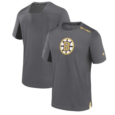 Футболка Boston Bruins Fanatics Gray Authentic Pro Performance