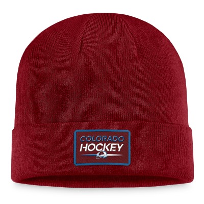 Шапка Colorado Avalanche Authentic Pro Cuffed Knit&nbsp;– Burgundy