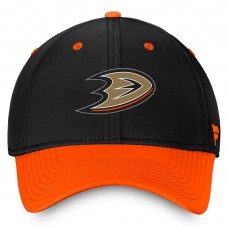 Бейсболка Anaheim Ducks Fanatics Black/Orange Authentic Pro Rink Two-Tone