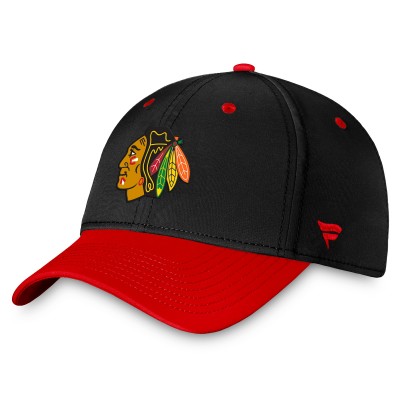 Бейсболка Chicago Blackhawks Authentic Pro Rink Two-Tone&nbsp;– Black/Red