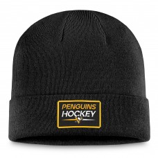 Шапка Pittsburgh Penguins Authentic Pro Cuffed Knit&nbsp;– Black