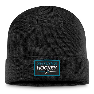Шапка San Jose Sharks Authentic Pro Cuffed Knit&nbsp;– Black