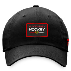 Женская бейсболка Chicago Blackhawks Fanatics Black Authentic Pro Rink