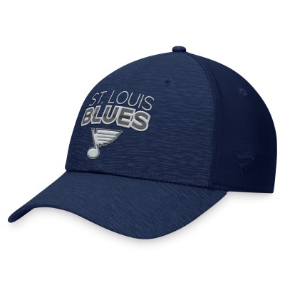 Бейсболка St. Louis Blues Fanatics Authentic Pro Road Stack Logo - Navy