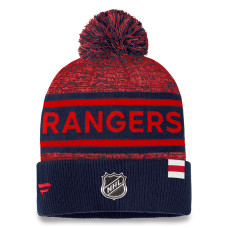 Шапка с помпоном New York Rangers Fanatics Navy/Red Authentic Pro Cuffed Шапка с помпоном New York Rangers Fanatics Navy/Red Authentic Pro Cuffed