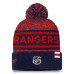 Шапка с помпоном New York Rangers Fanatics Navy/Red Authentic Pro Cuffed