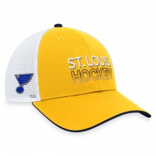 Бейсболка St. Louis Blues Authentic Pro Rink Trucker - Gold