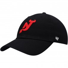 Бейсболка New Jersey Devils 47 Black Alternate Logo Clean Up