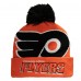 Шапка с помпоном Philadelphia Flyers Mitchell & Ness Punch Out Cuffed - Orange
