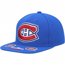 Montreal Canadiens Mitchell & Ness Vintage Hat Trick Snapback Hat - Blue