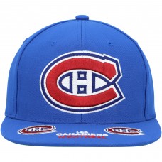 Montreal Canadiens Mitchell & Ness Vintage Hat Trick Snapback Hat - Blue