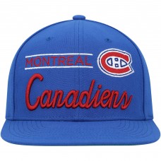 Montreal Canadiens Mitchell & Ness Retro Lock Up Snapback Hat - Blue