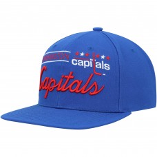 Washington Capitals Mitchell & Ness Retro Lock Up Snapback Hat - Blue