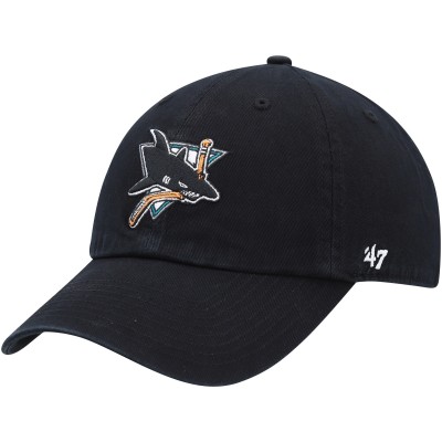 Бейсболка WoSan Jose Sharks 47 Black Clean Up