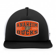 Бейсболка Anaheim Ducks Fanatics Foam Front Patch Trucker - Black/White