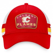 Бейсболка Calgary Flames Fundamental Striped - Red/White