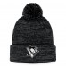 Шапка с помпоном Pittsburgh Penguins Fundamental Cuffed Knit - Black
