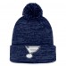 Шапка с помпоном St. Louis Blues Fanatics Fundamental Cuffed Knit - Navy