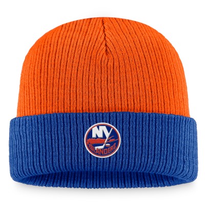Шапка New York Islanders Fanatics Heritage Vintage Cuffed Knit - Orange/Royal