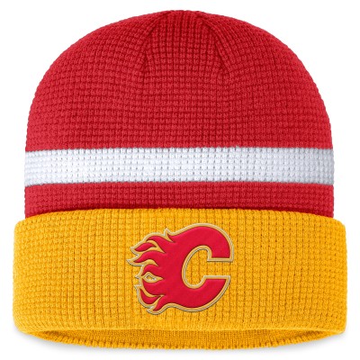 Шапка Calgary Flames Fundamental Cuffed Knit - Red/Yellow