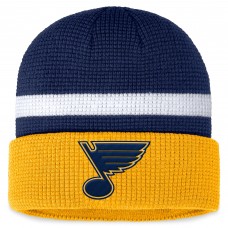 Шапка St. Louis Blues Fanatics Fundamental Cuffed Knit - Navy/Gold