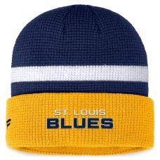 Шапка St. Louis Blues Fanatics Fundamental Cuffed Knit - Navy/Gold